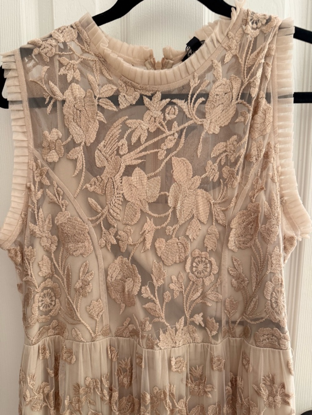 Sundance Cream Floral Lace Tiered Maxi Dress - Picture 3 of 4